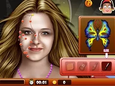 Girl Games, Stars Fun Face Art, Games-kids.com