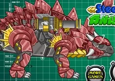 Dinosaurs Games, Steel Dino Toy Mechanic Ankylosaurus, Games-kids.com