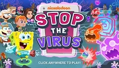 Adventure Games, Stop the Virus Nickelodeon, Games-kids.com