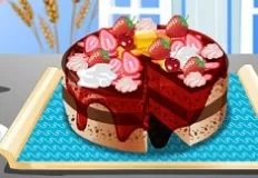 Cooking Games, Strawberry Cheese Cake Decoration, Games-kids.com