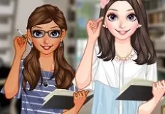 Girl Games, Studying Time, Games-kids.com