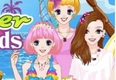 Girl Games, Summer Friends, Games-kids.com