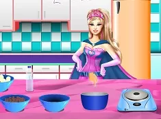 Barbie Games, Super Barbie Chocolate Cake, Games-kids.com