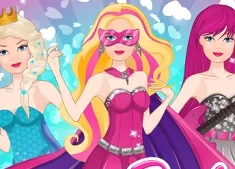 Barbie Games, Super Barbie From Princess to Rockstar, Games-kids.com