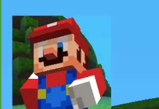 Mario Games, Super Mario Minecraft Runner, Games-kids.com