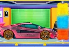 Cars Games, Supercar and Bus Washing Salon, Games-kids.com