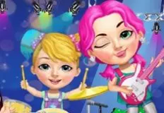 Girl Games, Sweet Baby Pop Stars, Games-kids.com