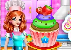 Cooking Games, Sweet Heart Cupcake, Games-kids.com