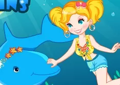 Dress Up Games, Swim with Dolphins, Games-kids.com