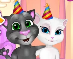 Talking Friends Games, Talking Angela and Ginger Birthday Surprize, Games-kids.com