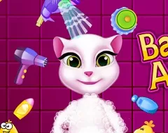 Talking Friends Games, Talking Angela Bath, Games-kids.com