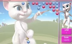 Talking Friends Games, Talking Angela Bubble, Games-kids.com