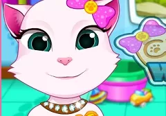 Talking Friends Games, Talking Angela Clean Teeth, Games-kids.com