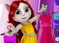 Talking Friends Games, Talking Angela Fashion Makeover, Games-kids.com