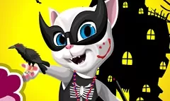 Talking Friends Games, Talking Angela Halloween Dress Up, Games-kids.com