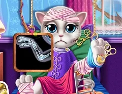 Talking Friends Games, Talking Angela Hospital Recovery, Games-kids.com