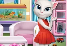 Talking Friends Games, Talking Angela House Fix, Games-kids.com