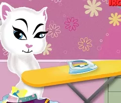 Talking Friends Games, Talking Angela Ironing, Games-kids.com