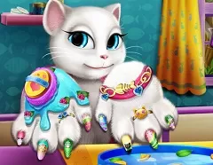 Talking Friends Games, Talking Angela Nail Spa, Games-kids.com