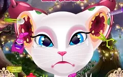 Talking Friends Games, Talking Angela Nasty Ear Infection, Games-kids.com