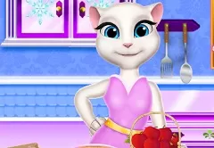 Talking Friends Games, Talking Angela Perfect Pie, Games-kids.com