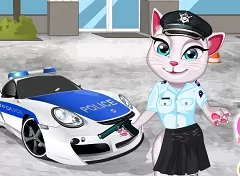 Talking Friends Games, Talking Angela Police Officer, Games-kids.com