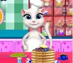 Talking Friends Games, Talking Angela Pregnant Pancakes, Games-kids.com