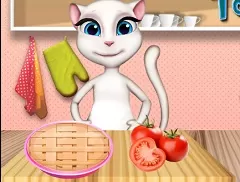 Talking Friends Games, Talking Angela Tomato Pie, Games-kids.com