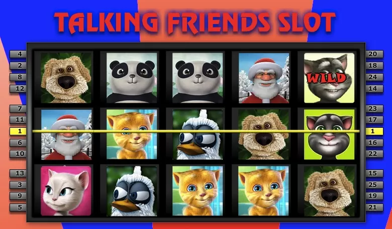 Talking Friends Games, Talking Friends Slots , Games-kids.com
