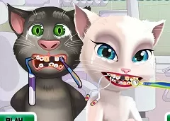 Play free Talking Tom and Angela Dentist - Talking Friends Games ...