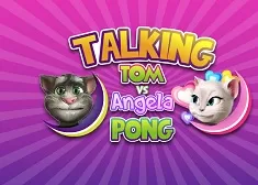 Talking Friends Games, Talking Tom and Angela Pong, Games-kids.com