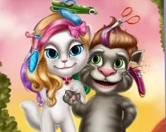 Talking Friends Games, Talking Tom and Angela Real Haistyle, Games-kids.com