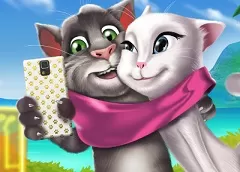 Talking Friends Games, Talking Tom and Angela Selfie, Games-kids.com