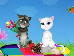 Talking Friends Games, Talking Tom and Angela Valentine Day, Games-kids.com