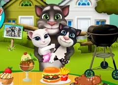 Talking Friends Games, Talking Tom Family Sunday Cooking, Games-kids.com