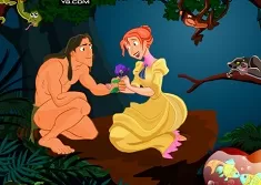 Tarzan Games, Tarzan Kissing , Games-kids.com