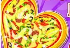 Cooking Games, Tasty Hearted Pizza, Games-kids.com