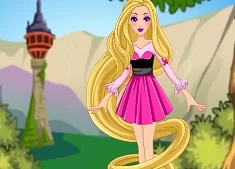 Disney girls fairy transformation: Giselle / Rapunzel #dressupgames #f