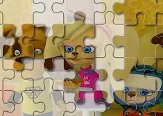 The Pooches Games, The Pooches Scene Puzzle, Games-kids.com