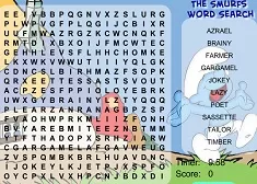 Smurfs Games, The Smurfs Word Search, Games-kids.com