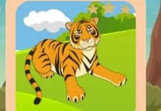 Puzzle Games, Tiger Jigsaw, Games-kids.com