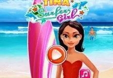 Dress Up Games, Tina Surfer Girl, Games-kids.com