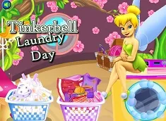 Tinkerbell Games, Tinkerbell Laundry Day, Games-kids.com