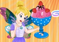 Tinkerbell Games, Tinkerbell Specail Strawberry Ice Cream, Games-kids.com