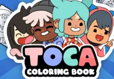 Coloring Games, Toca Coloring Book, Games-kids.com