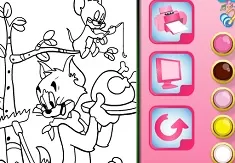 Tom and Jerry Games, Tom and Jerry Fight for Food Online Coloring, Games-kids.com