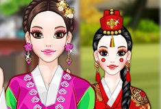barbie traditional dress up games