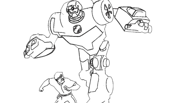 Transformers Rescue Bots Coloring Pages Sketch Coloring Page