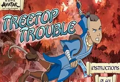 Avatar The Last Airbender Games, Treetop Trouble, Games-kids.com