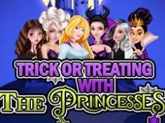 Princess Games, Trick or Treat with Princesses, Games-kids.com